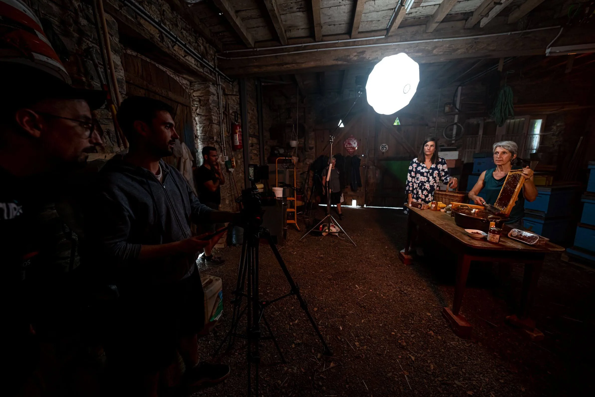 Tournage - Équipe technique en action